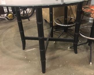 faux bamboo kitchenette table