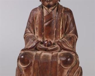 Chinese wooden Buddha, possibly 19th c.