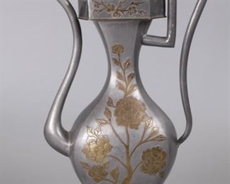 Chinese pewter ewer, possibly 19th c.
