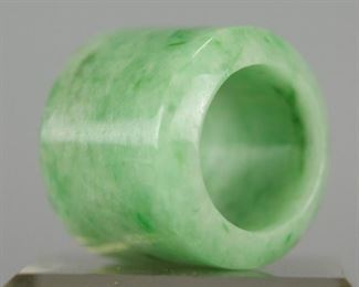 Chinese jadeite archer's ring, possibly 19th c.