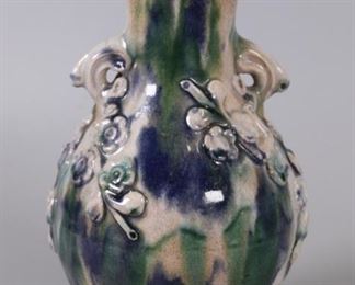 Chinese sancai glazed vase, possibly 19th c.