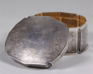 Chinese silver cover box, possibly 19th c.