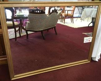 Heavy vintage mirror, 48"x36"