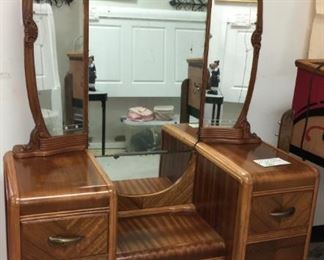 1930s-1940s Waterfall design vanity