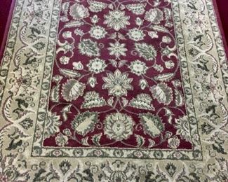 Variety of rugs, styles and sizes, including Karastan Kara Dynasty “Moonmist Floral” wool 9.6’x13.3’, handmade Turkish 4’x6’, oriental wool 4’x6’ 