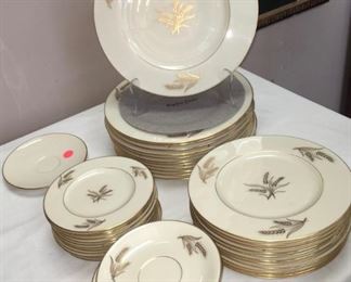 Lenox china, Harvest pattern, 47 pieces 
