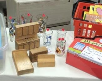 Vintage children's toys, games, puzzles