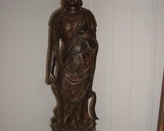 Family Room: The "bronzed" figure measures 17-l/2" tall.