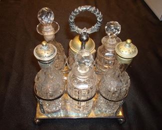 Family Room: A six bottle cruet set.