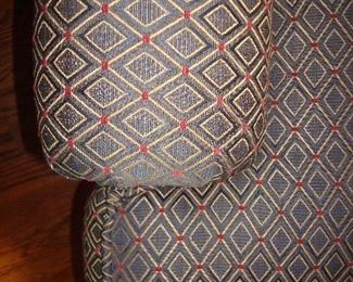 Family Room: This is a closer photo of the upholstery on the SOUTHWOOD club chair.