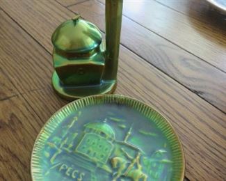 Zsolnay Hungary Eozine Iridecent Glaze Memorial Hungry