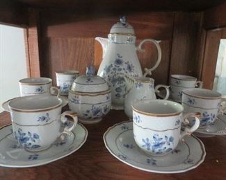 Zsolnay Hungary Porcelain Espresso Coffee Set