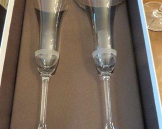  Wedgwood Vera Wang Anneaux Champagne Flute (box of 2)    Total of 8 boxes (16 flutes)
