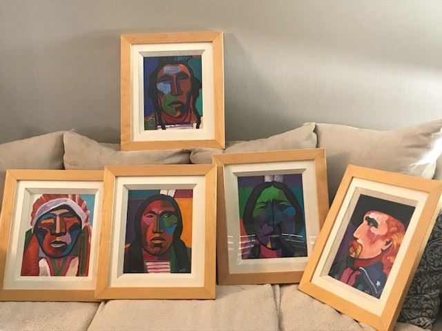•	Signed John Nieto Signed Lithographs (western/popart)