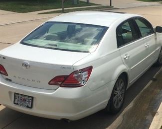 Top of the line 2006 Avalon, 4 Door Limited Sedan, 148,800 miles.  Needs new tail light.  $4,550
You can request a test drive this week but the car won't by available to buy until 9am on Friday.