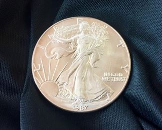 1987 Fine Silver Dollar
