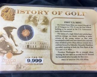 U.S. History of Gold Commemorative Coin
