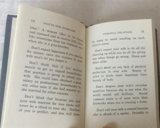 1913 Vintage Book, "Don'ts for Husbands" 