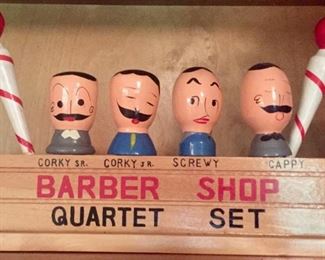 Barber Shop Quartet Wine Set