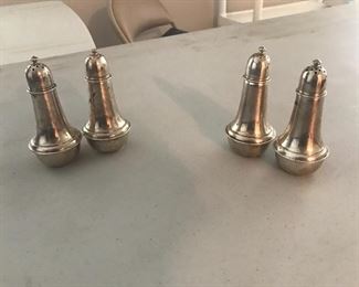 Sterling salt and pepper shakers