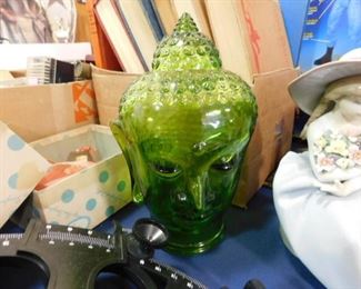 glass Buddha head
