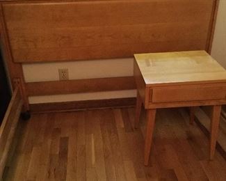 Vintage Headboard and Night Stand