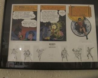 Robin-limited edition print signed by bob Kane,creator of Batman