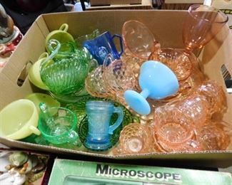 Vintage color glass