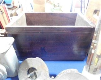 Antique shipping crate