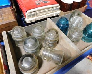 Glass insulator caps