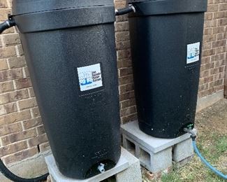 Two SAWS Rain Collection Barrels