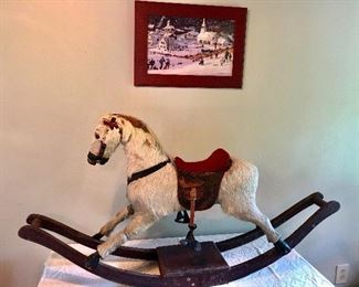 Civil War era rocking horse 