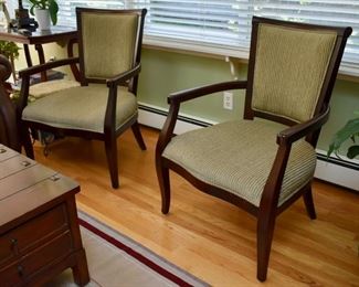 Pair of open armchairs