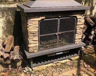 Cool outdoor fireplace