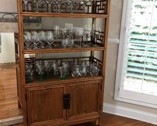 Cabinet with glasses