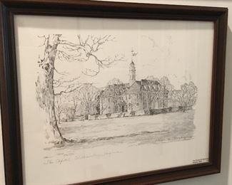 Williamsburg, Virginia prints - collection of 4