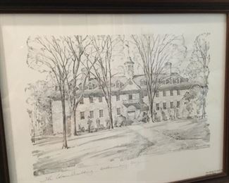 Williamsburg, Virginia prints - collection of 4