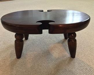 Vintage Ethan Allen fiddle leaf stool