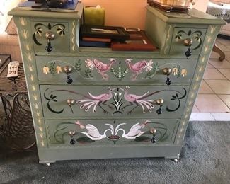 HAND PAINTED CHEST