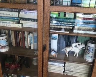 CABINET AND BOOKS