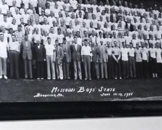 Vintage Yard-Long Picture of Missouri Boys State in Booneville, MO 1948