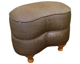 39. Vintage Kidney Shaped Footstool