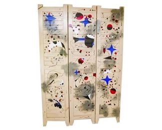 63. Three 3 Panel Screen Miro Screen