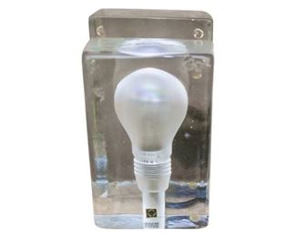 65. HARRI KOSKINENs Frozen Light Bulb Block Lamp