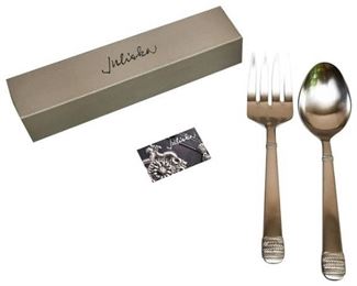 79. JULISKA Silver Plate Salad Serving Set