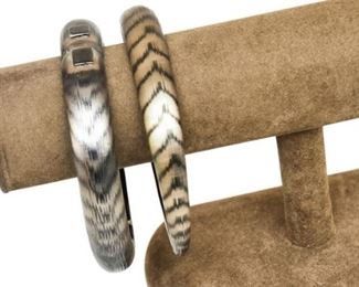 92. Lot of Two 2 ALEXIS BITTAR Bangle Bracelets