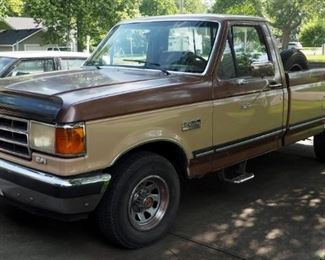 1989 Ford F-150 Pickup Truck, VIN # 1FTEF15H9KNB64958