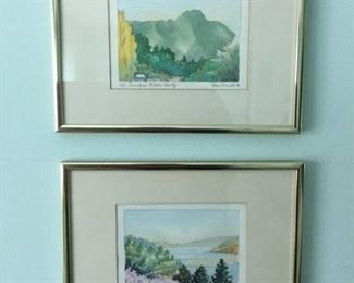 2 Watercolors of the Bay Area by Eileen Ormiston