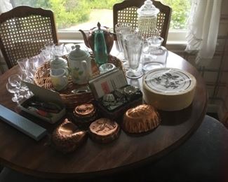 Molds, Glassware, Appetizer Plates, Teapots