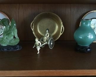 Figurines, Mini Vase, Plates